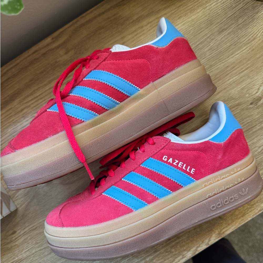 Adidas Gazelle Women's Red and Blue Sneakers